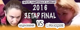 Türkiye Şampiyonası 2016 3. Etap Final | Gülşen DEGENER – S. İpek KOŞDERE