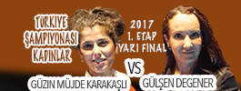 Türkiye Şampiyonası 2017 1. Etap Yarı Final | Güzin Müjde KARAKAŞLI – Gülşen DEGENER